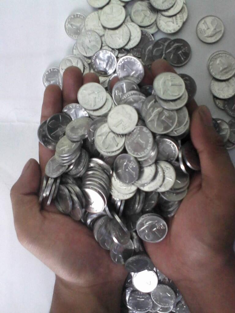 uang kuno rp.1 jumlah 300 keping