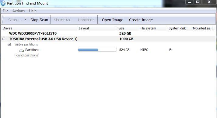Tolong gan, kenapa Ex HDD ane 1partisi gak kedetect