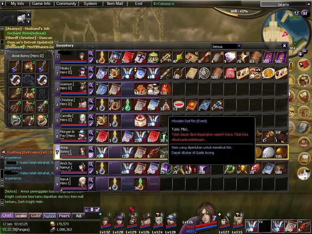 Jual Char Atlantica Online Pangea ( Bekasi )