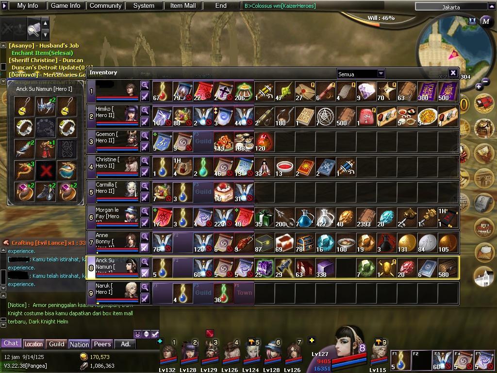Jual Char Atlantica Online Pangea ( Bekasi )