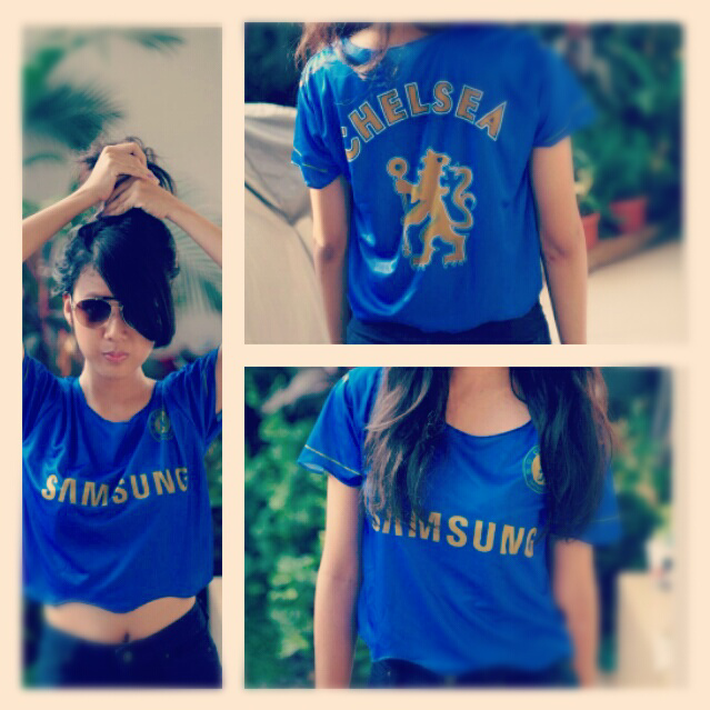 Po cropped tee jersey