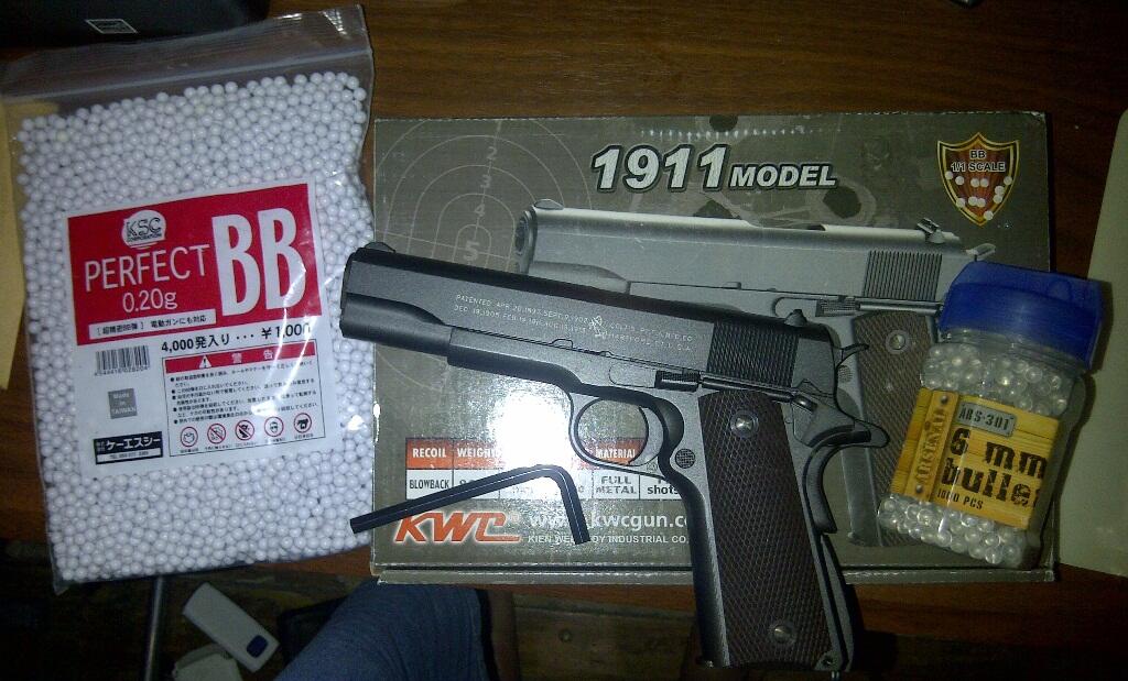 Jual KWC M1911 CO2 Full Metal 2ND SIPP