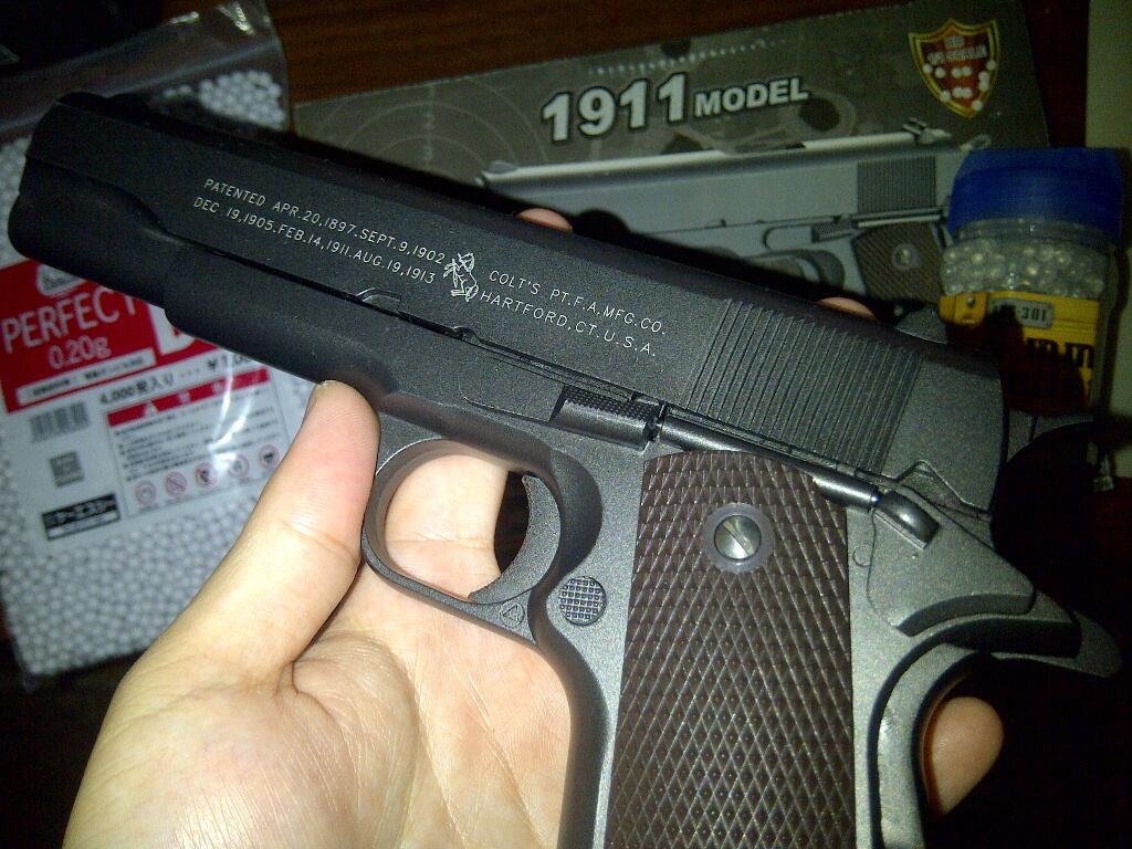 Jual KWC M1911 CO2 Full Metal 2ND SIPP