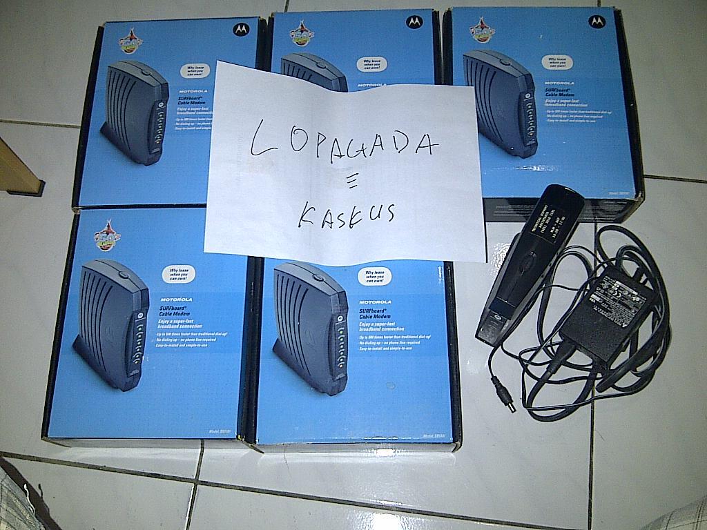 Dijual Modem ex Fastnet MOTOROLA SB5101