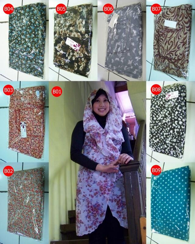 Kerudung Pashmina Hoodie Motif Limited Edition