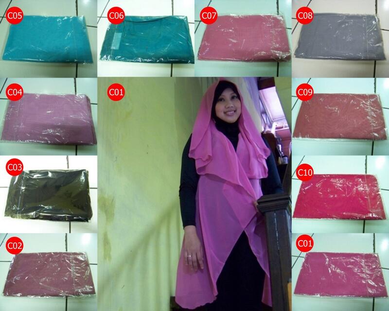 Kerudung Pashmina Hoodie Polos Limited Edition