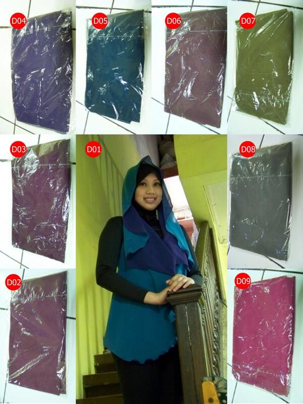 Kerudung Pashmina Hoodie Double Side Limited Edition
