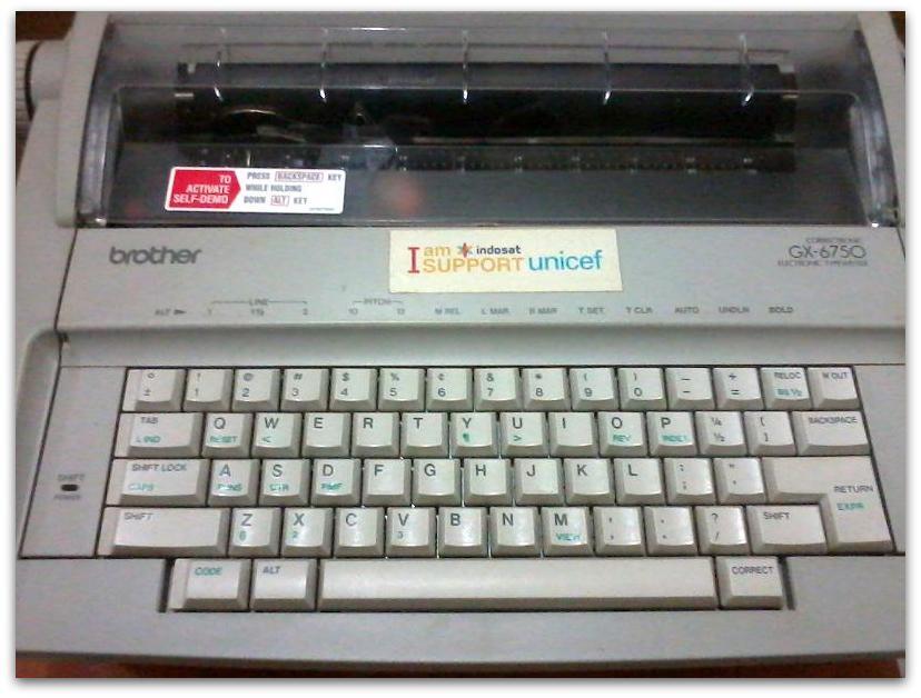 MESIN TIK BROTHER GX-6750, TEL/FAX PANASONIC KX-FT907, DLL EX KANTOR, 95%+, JAKARTA