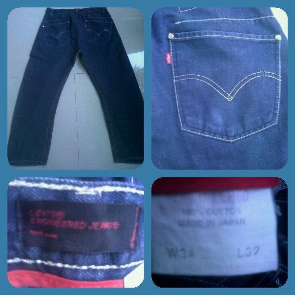 Levis Engineered, Made in Japan, original. barang mantappp