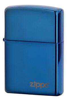 LELANG ZIPPO 20446ZL SAPPHIRE BLUE LOGO..Banyak Stock Lain PLUS DISKON..Ori & New