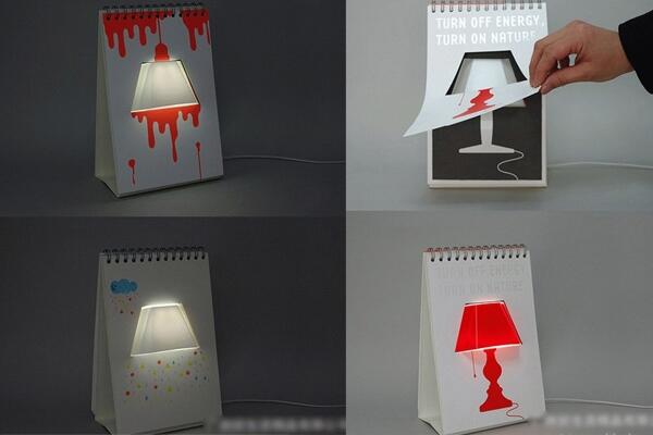 Lampu Meja Berbentuk Kalendar