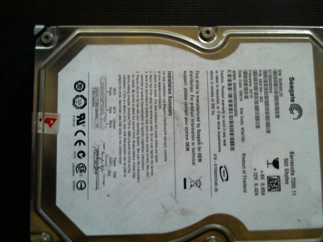 HDD Seagate Barracuda 500GB