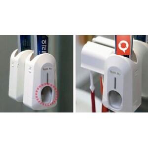 TOOTHPASTE DISPENSER AND BRUSH HOLDER