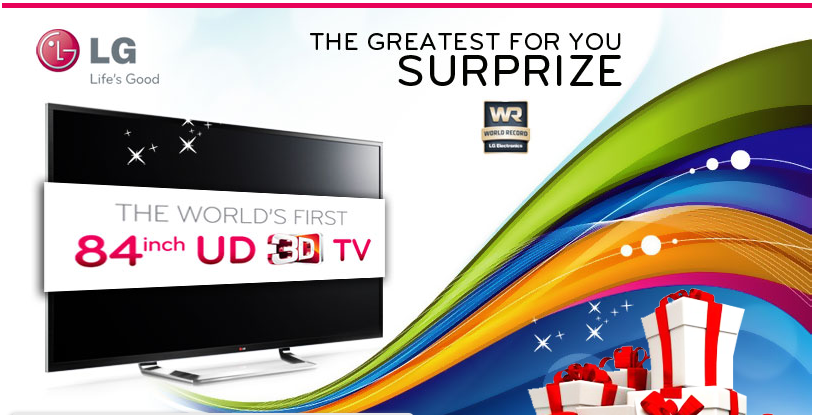 LG Bagi bagi Hadiah 3D TV, menyambut Launching 3D TV 84 inch nya