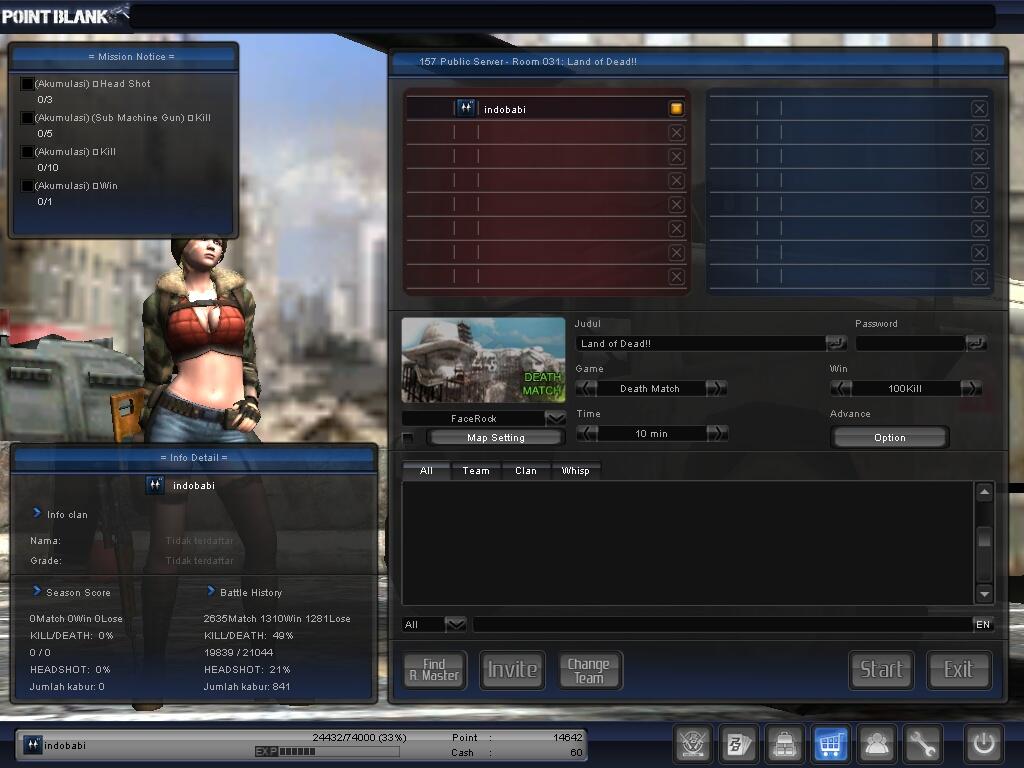 ~ WTS ~ Char PB ( Point Blank ) termurah !!!! diamond - Mayor/Major