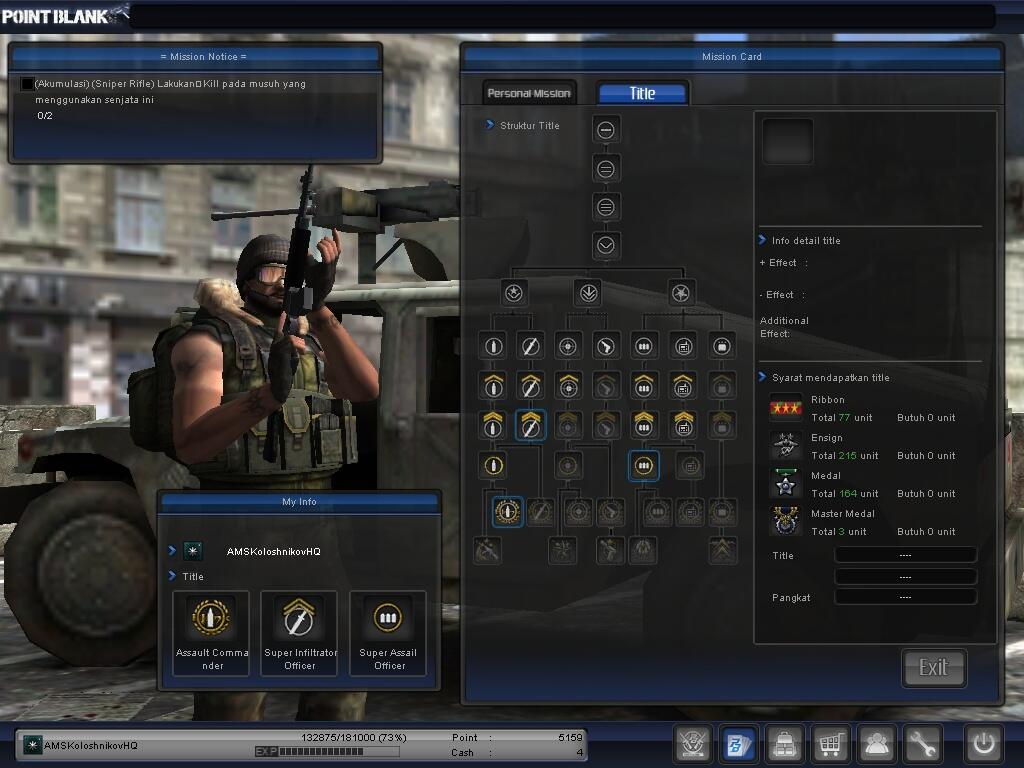~ WTS ~ Char PB ( Point Blank ) termurah !!!! diamond - Mayor/Major