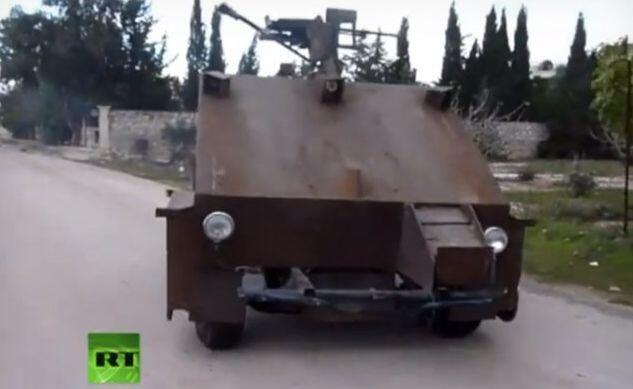 Tentara Pembebasan Suria Buat Tank dari Mobil Bekas dan Game Konsol