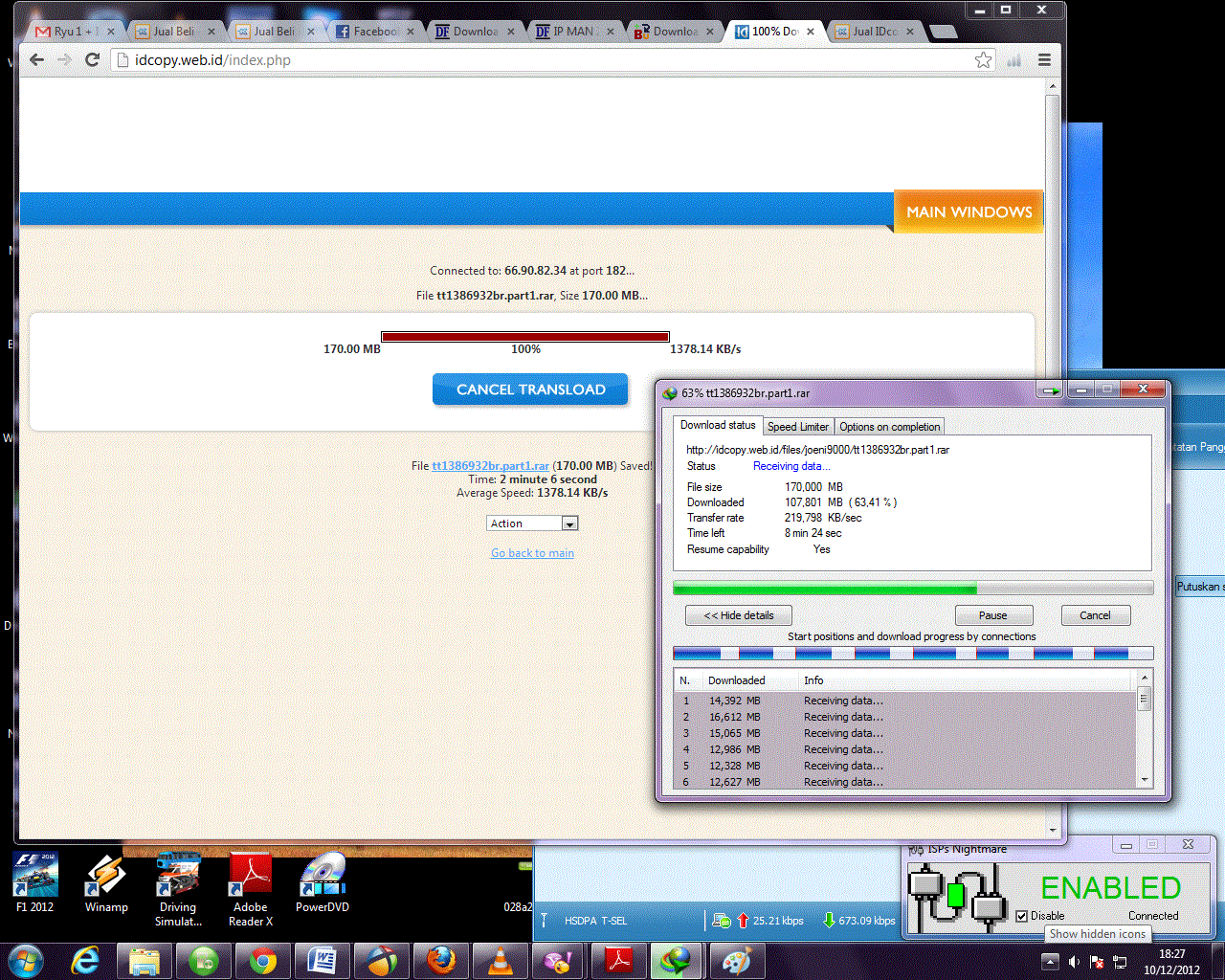 jual IDCopy Solusi Download Rapidleech Unlimited Trafic Space 60GB Suport 80+ Premium