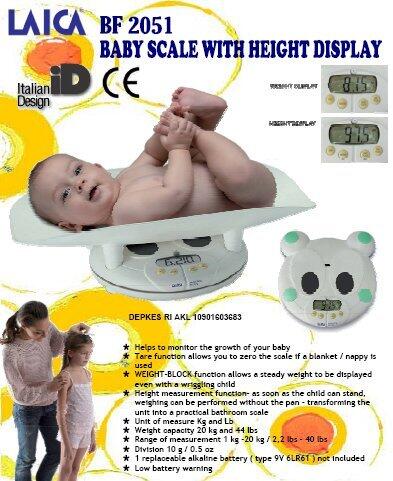TIMBANGAN BAYI DAN PENGUKUR TINGGI DIGITAL LAICA BF2051