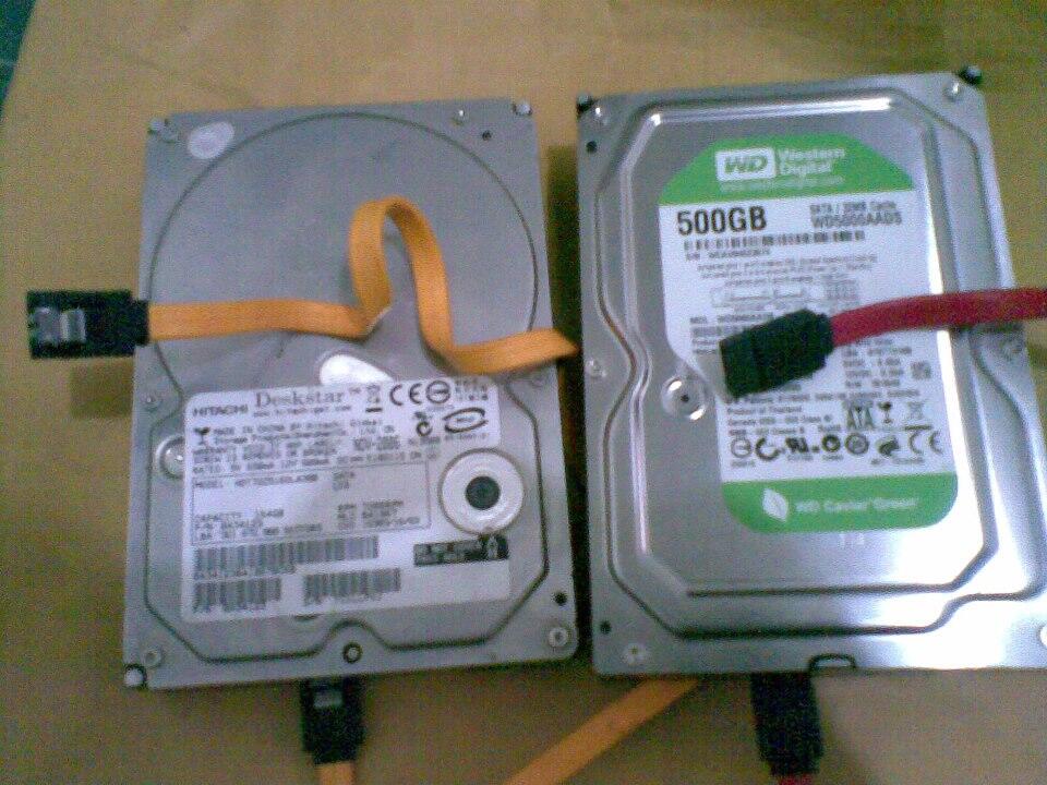 Hardisk WD 500 GB & itachi 164GB Khusus daerah Padang Gan Harga Menarik