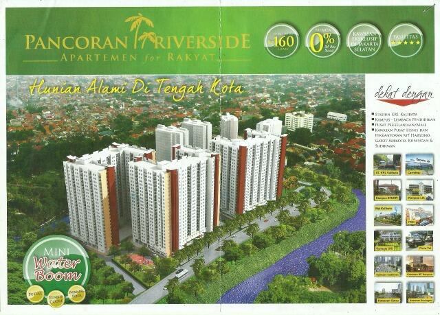 OVER KREDIT APARTEMENT PANCORAN RIVERSIDE tower 1 (bariang), lantai 21 Rp.70 JT