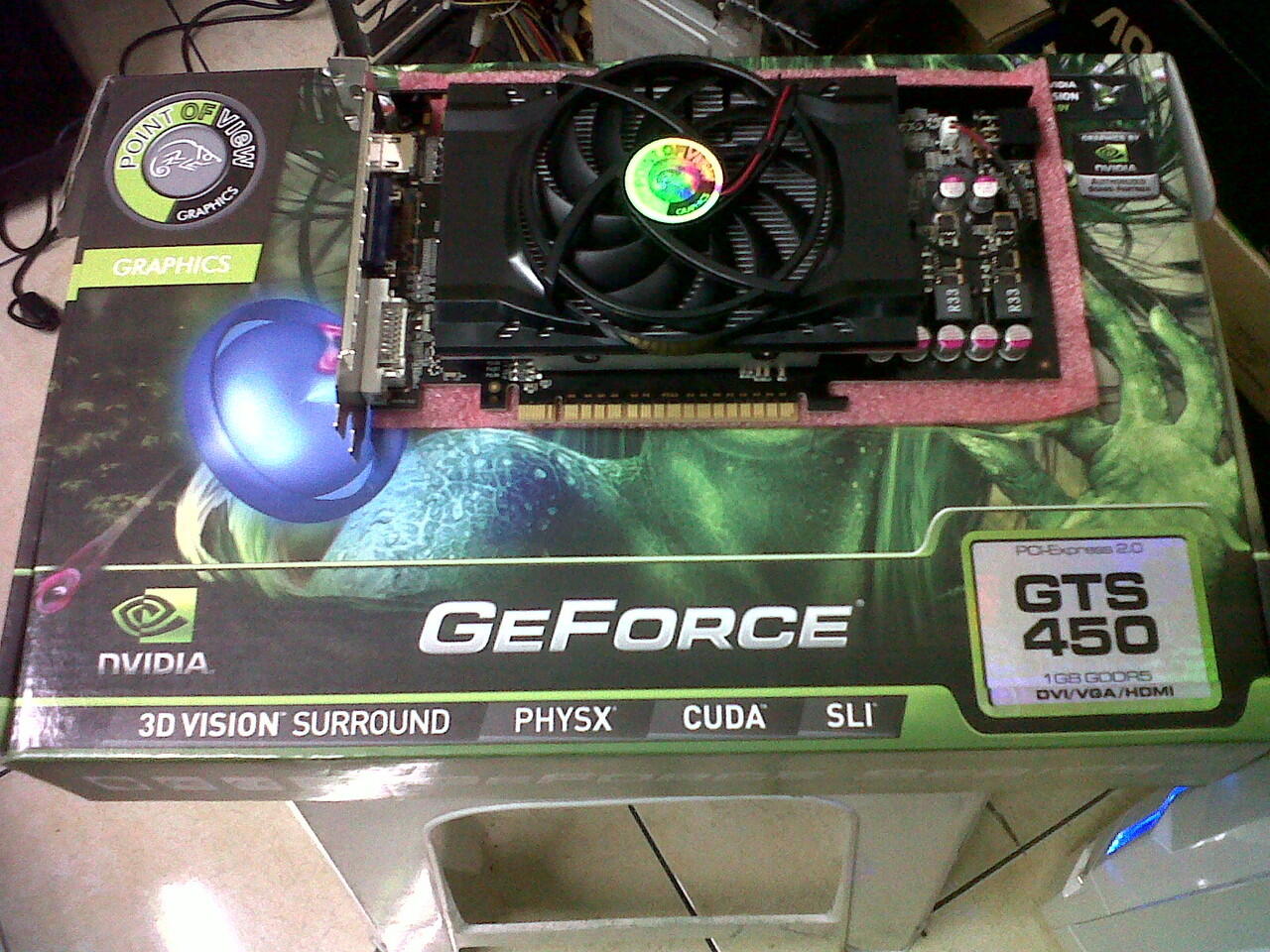 POINT OF VIEW GTS 450 1GB DDR5 128BIT