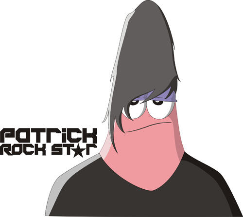 Patrick Star punya rambut