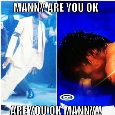 Foto - foto Pac Man waktu KO di jadiin jokes