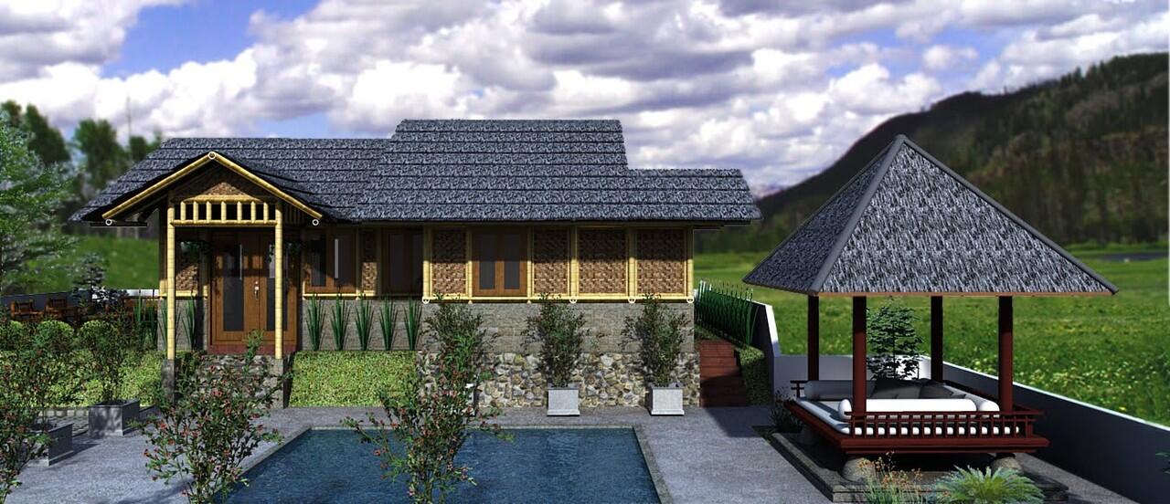 Desain Rumah Bambu sederhana gan.. GO GREEN