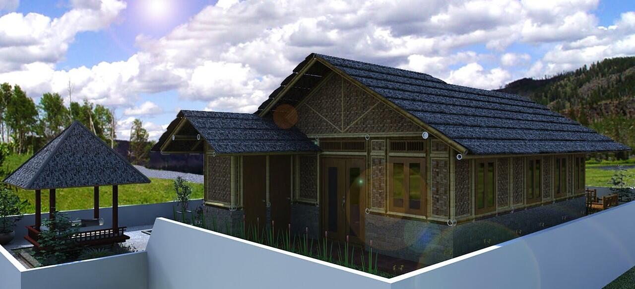 Desain Rumah Bambu sederhana gan.. GO GREEN