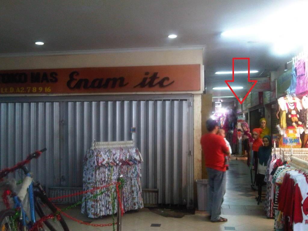 dijual toko 2x3m itc kebon kalapa bandung