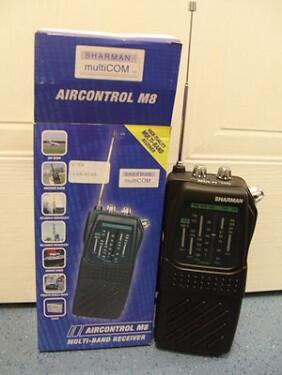 Receiver Airband, 2 meter band, FM radio, CB