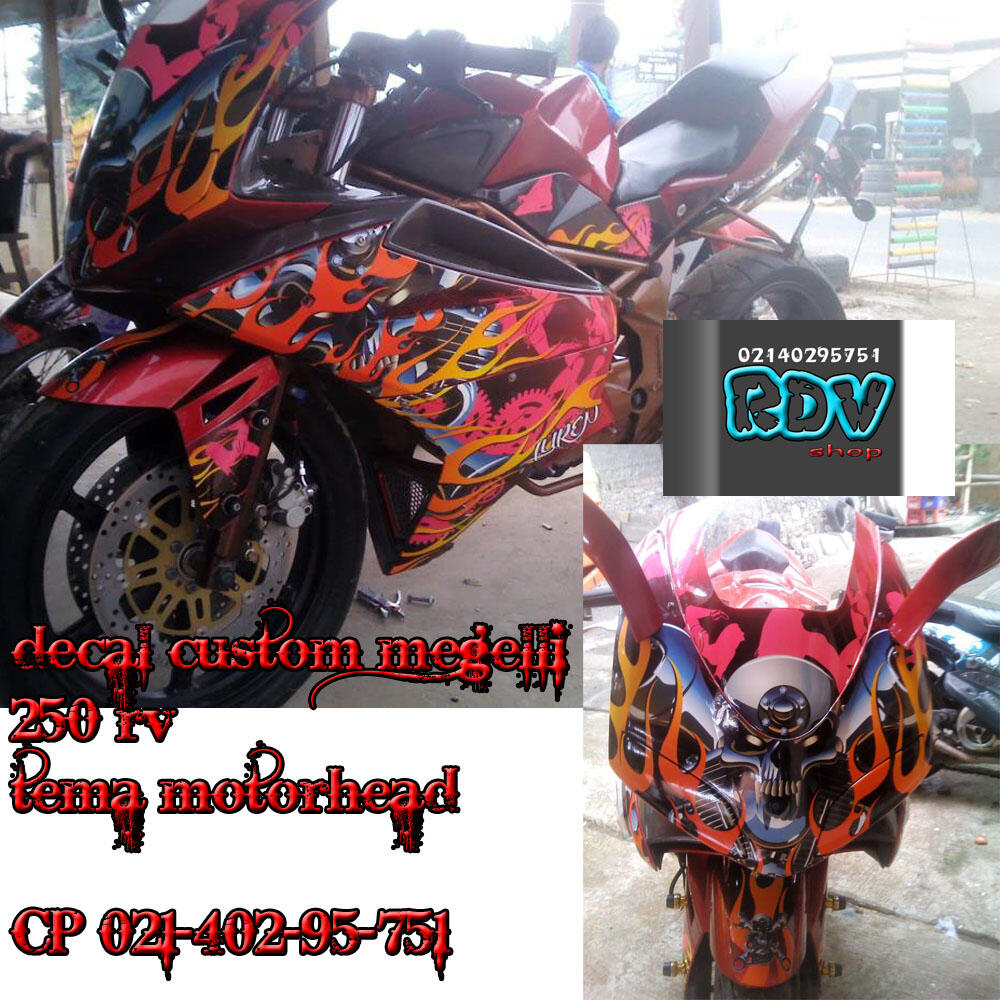 DECAL /STRIPPING MOTOR CUSTOM UNTUK SEMUA MOTOR DESAIN SUKA SUKA AGAN
