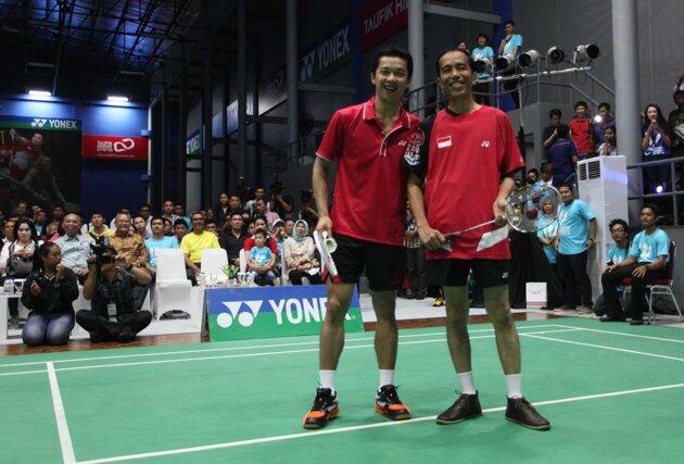 Jokowi di Pembukaan Taufik Hidayat Arena