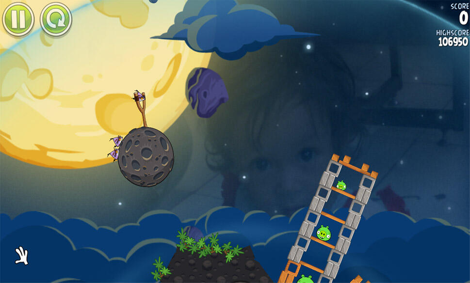 Ponakan Ane Nongol di Game Angry Birds