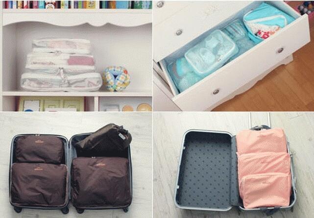 Bag In Bag Maksimalkan space koper, laci atau lemari anda (Dapat 3 ukuran)