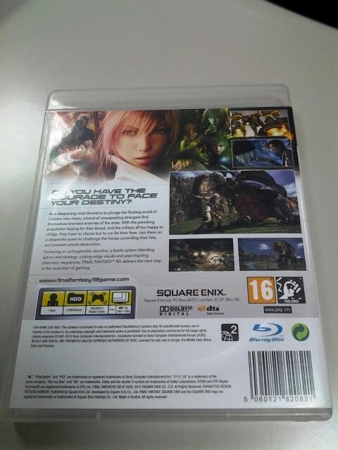 WTS BD ps3 FF 13 mulusss like new, cek dulu yuk gan