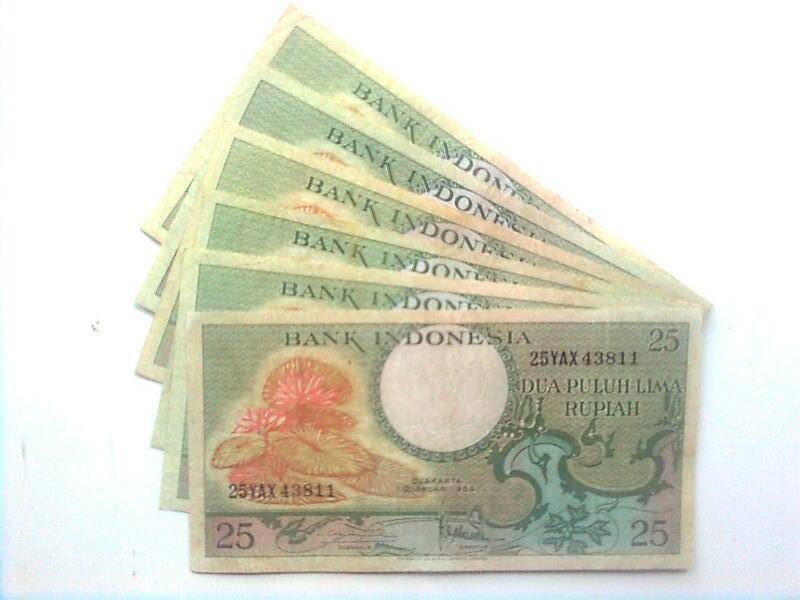 uang kuno 25 rupiah tahun 1959