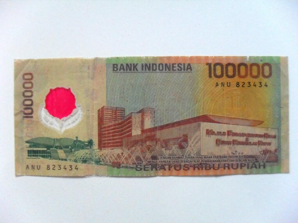 uang kuno 100.000 tahun 1999