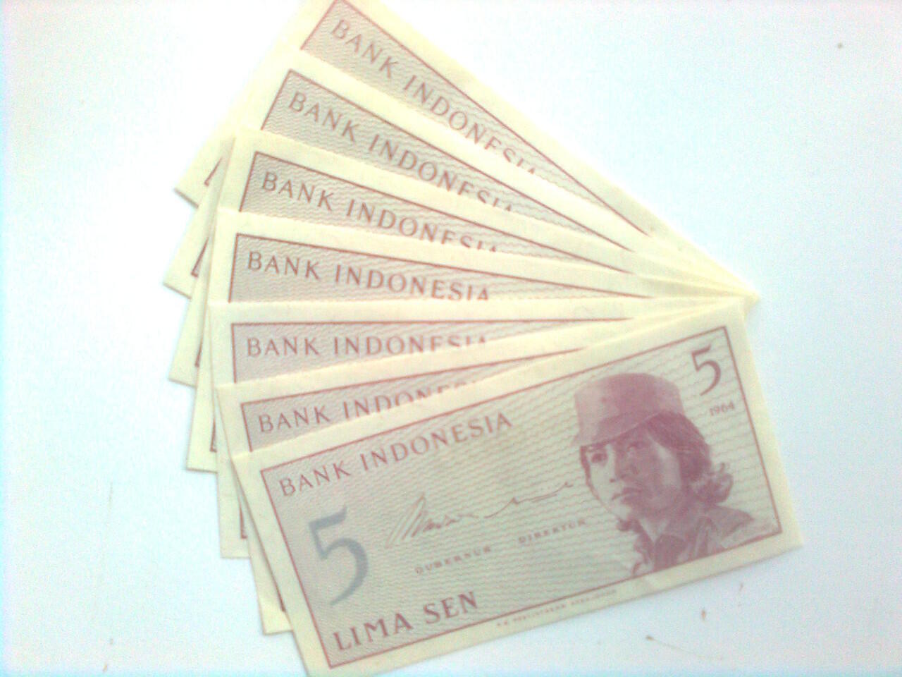 uang kuno 5 sen tahun 1964