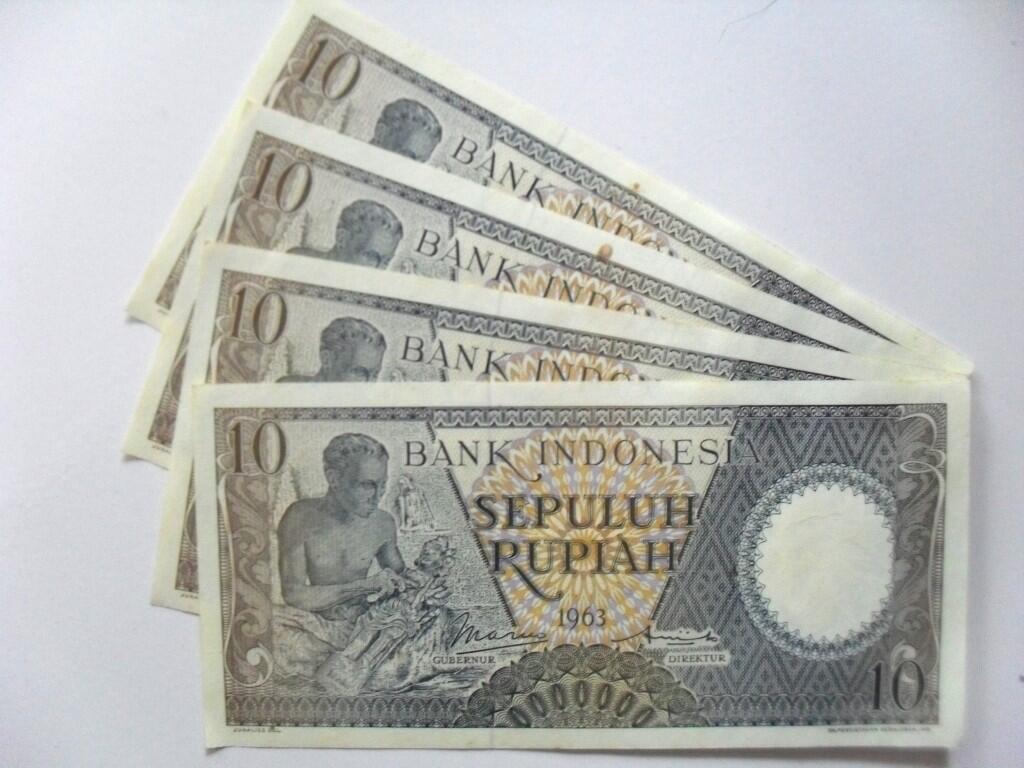 uang kuno 10 rupiah tahun 1963