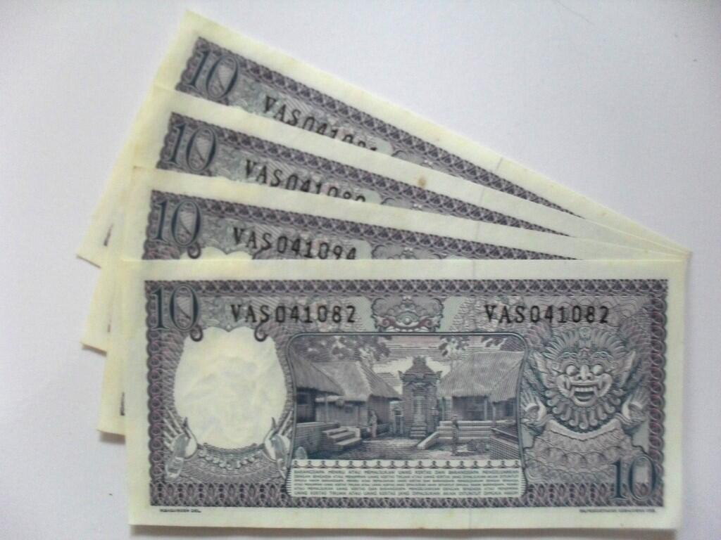 uang kuno 10 rupiah tahun 1963