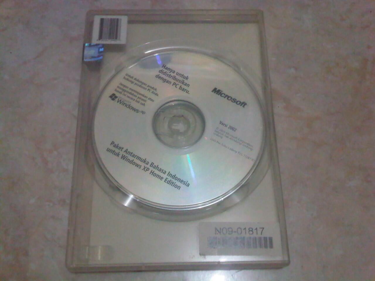 Windows XP Home Edition 54 Unit (Eks Warnet) {CD + License Lengkap}