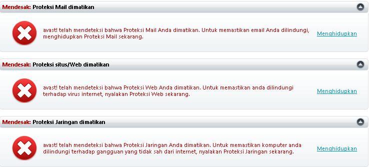 &#91;HELP&#93; menyalakan firewall, menghidupkan proteksi web/mail avast, koneksi internet