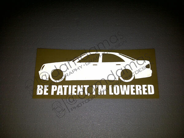 Stiker (decal) Mercedes, BMW, Toyota Crown, dll