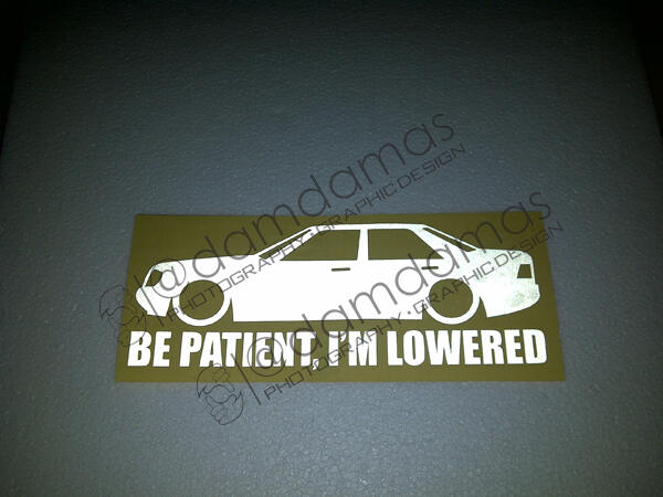 Stiker (decal) Mercedes, BMW, Toyota Crown, dll