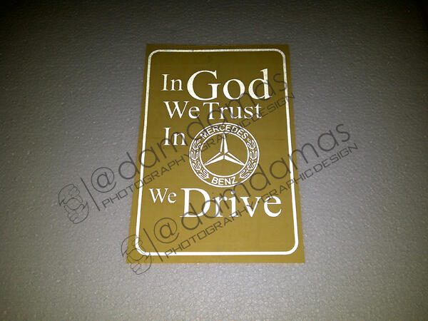 Stiker (decal) Mercedes, BMW, Toyota Crown, dll
