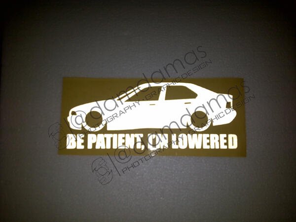 Stiker (decal) Mercedes, BMW, Toyota Crown, dll