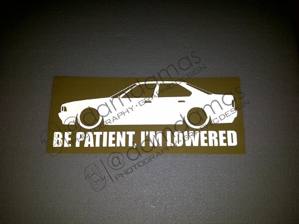 Stiker (decal) Mercedes, BMW, Toyota Crown, dll