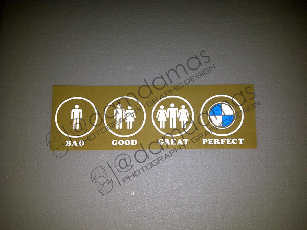 Stiker (decal) Mercedes, BMW, Toyota Crown, dll